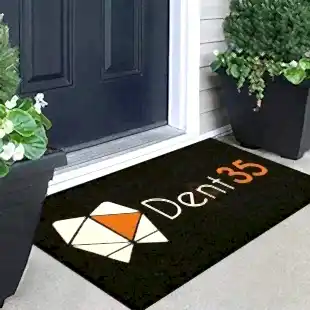Diş Polikliniğine Özel Logolu Paspas Dent35
