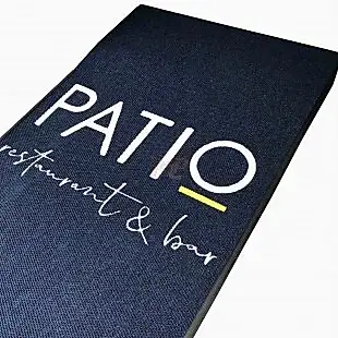 Kafe Bar  ve Restoranlara Özel Lacivert Logolu Paspas Patio