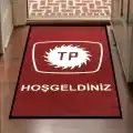 Petrol Benzin İstasyonlarına Beyaz Kırmızı Logolu Paspas TP